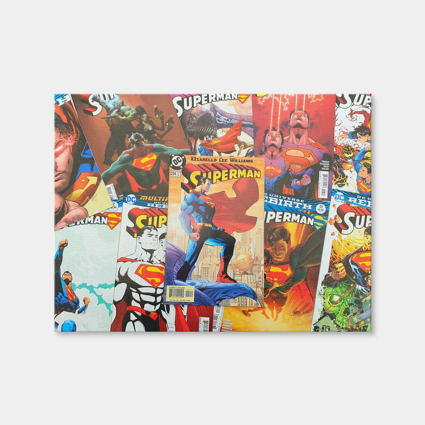 AUTO-MOCKUP WHITE | Superman Comic Books | 1 Piece | Gallery Wrap Canvas | group=4x3