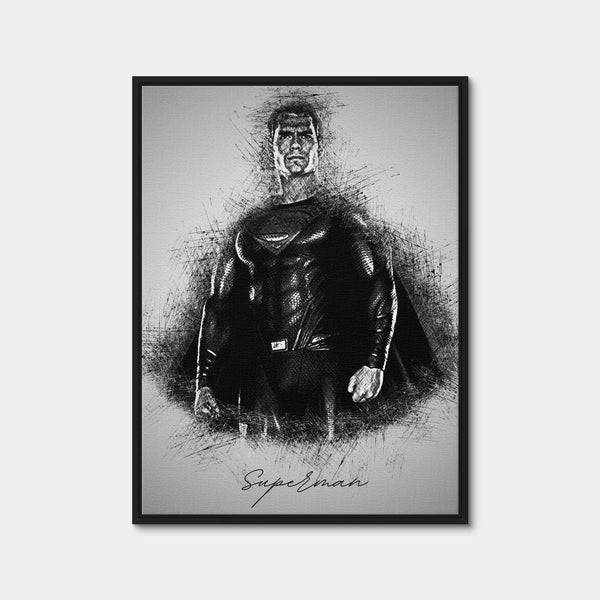 Superman Wall Art — Framed Canvas Format preview