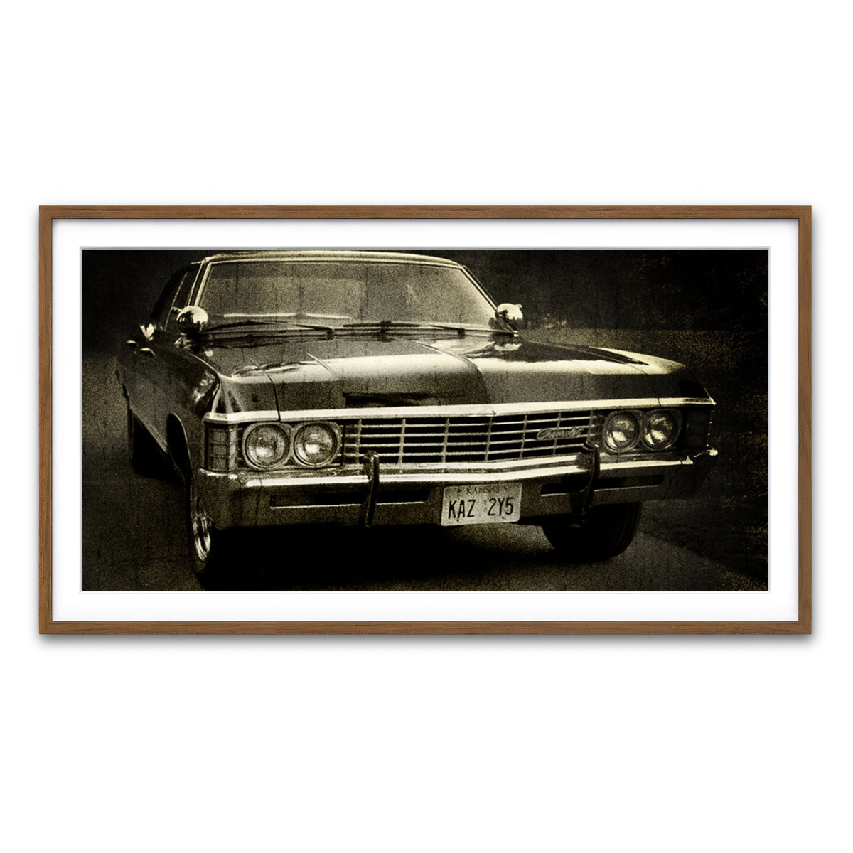 Framed Print 2x1 Walnut