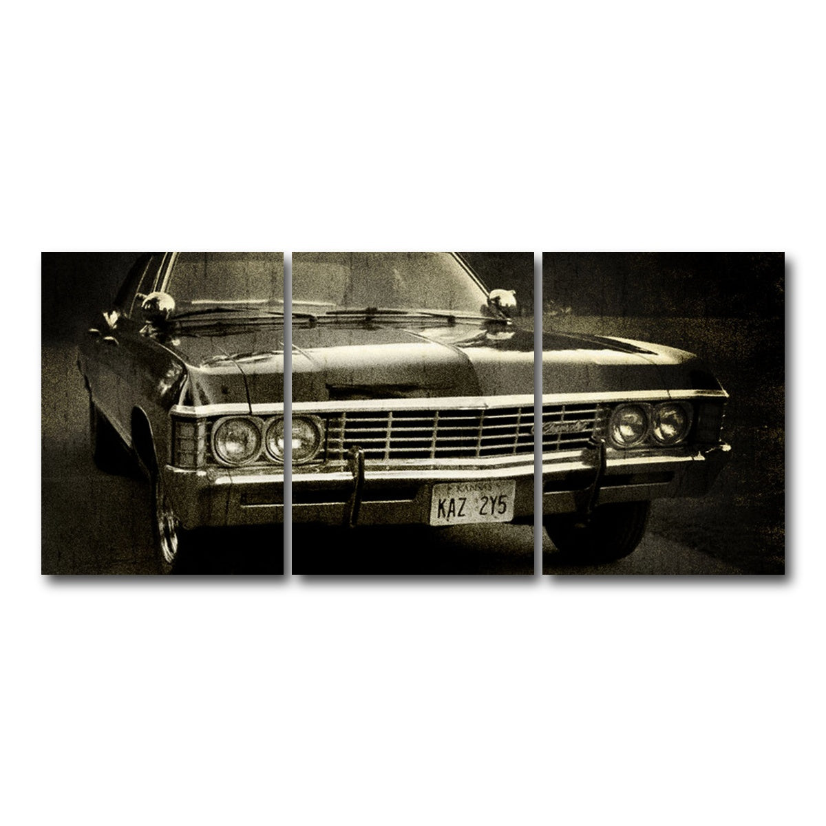 AUTO-MOCKUP WHITE | Supernatural chevy | 3 Piece | Gallery Wrap Canvas | group=18x24