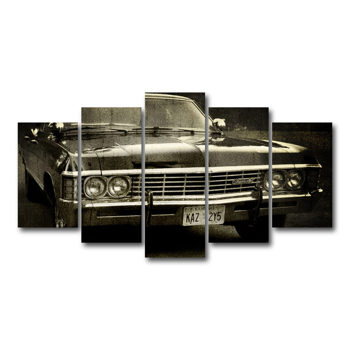 AUTO-MOCKUP WHITE | Supernatural chevy | 5 Piece | Gallery Wrap Canvas | group=5_normal