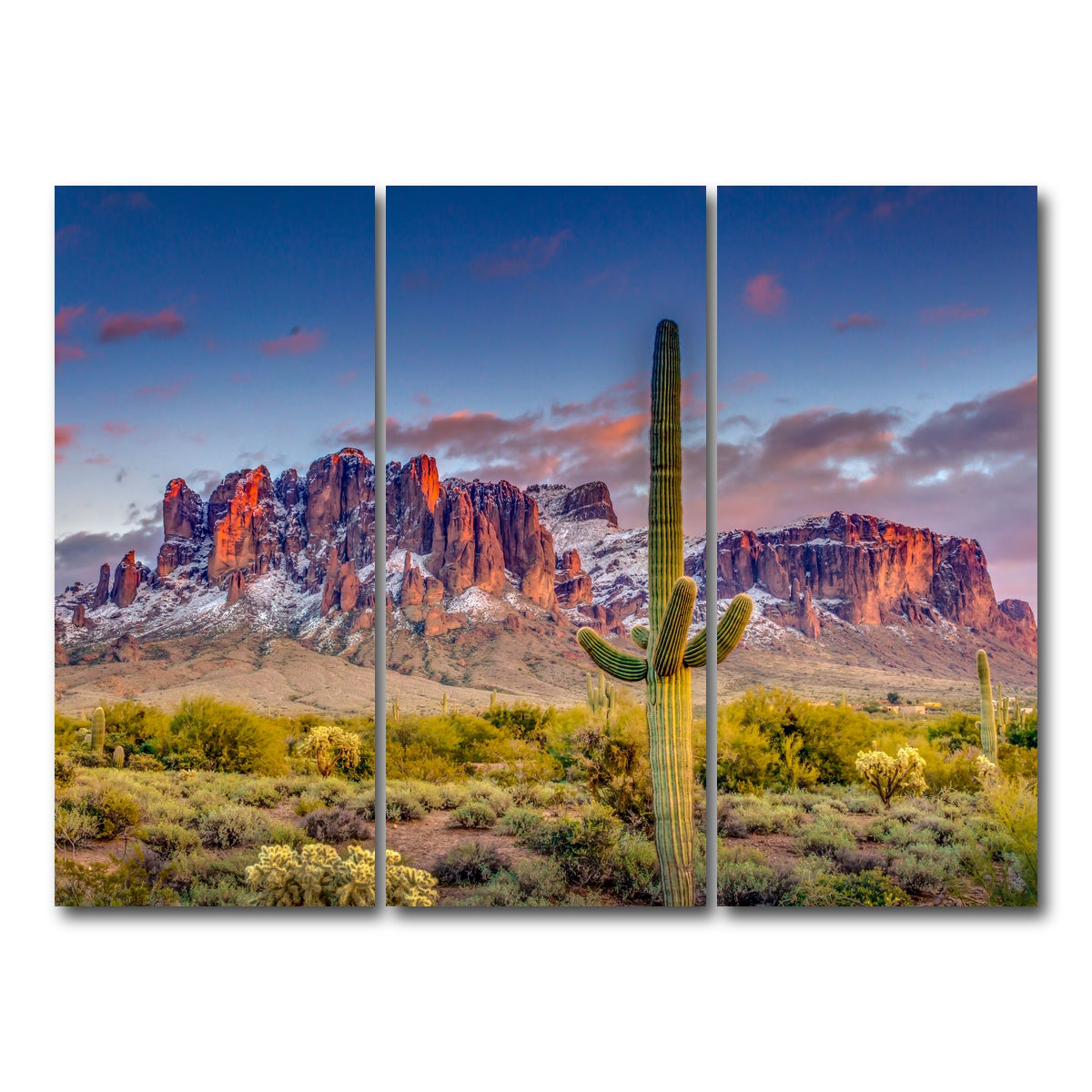 AUTO-MOCKUP WHITE | Superstition Mountains | 3 Piece | Gallery Wrap Canvas | group=8x18