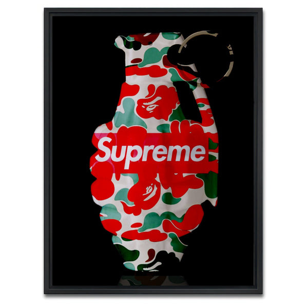 Supreme Camo LV Grenade Wall Art — Framed Canvas Format preview