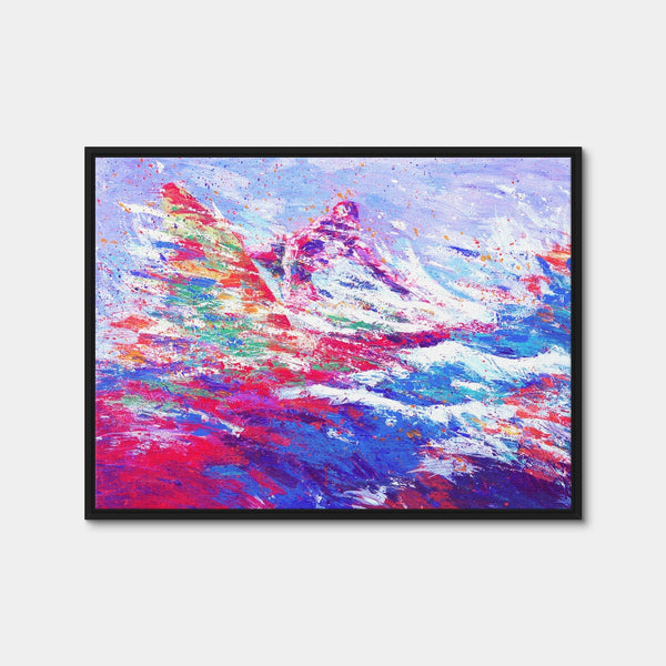 Surfer Wall Art — Framed Canvas Format preview