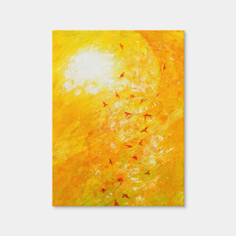 AUTO-MOCKUP WHITE | Swallows Against Yellow | 1 Piece | Gallery Wrap | group=3x4