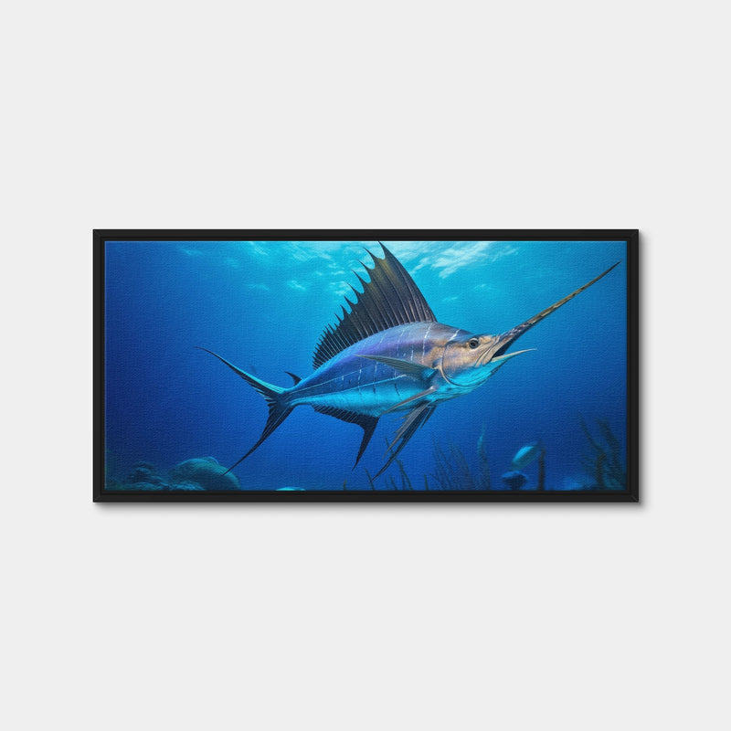 AUTO-MOCKUP WHITE | Swordfish | 1 Piece | Black Framed Canvas | group=2x1