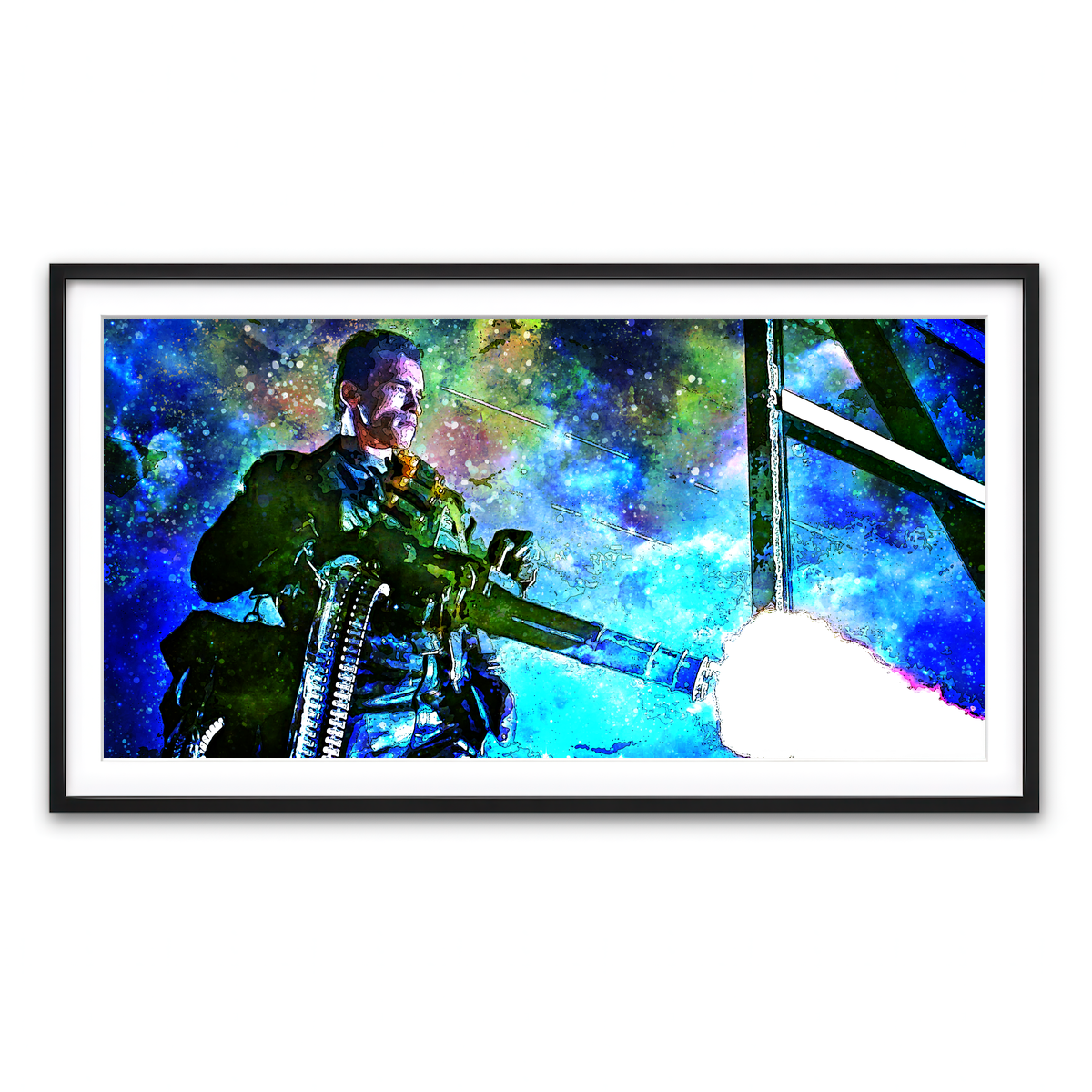 Framed Print 2x1 Black