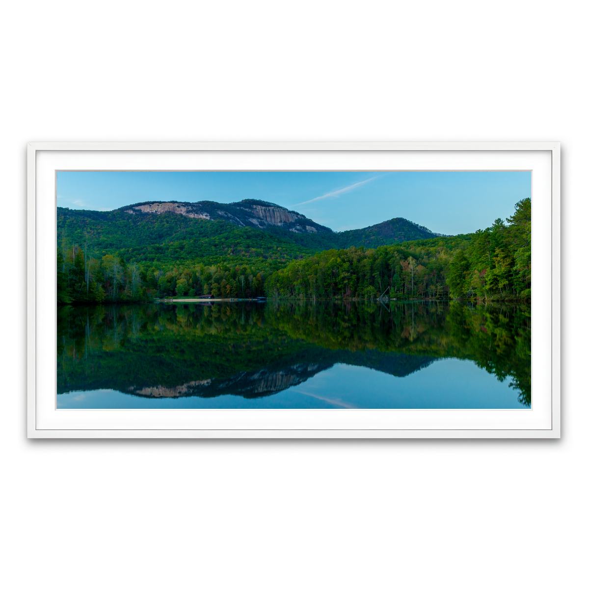 Framed Print 2x1 White