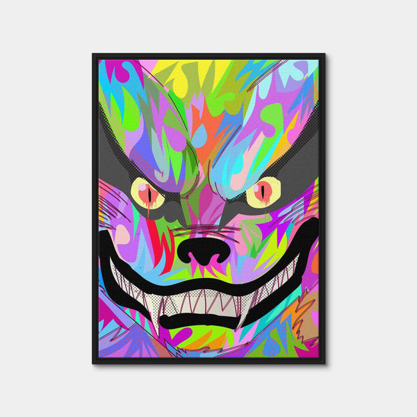 Tail Fox Wall Art — Framed Canvas Format preview