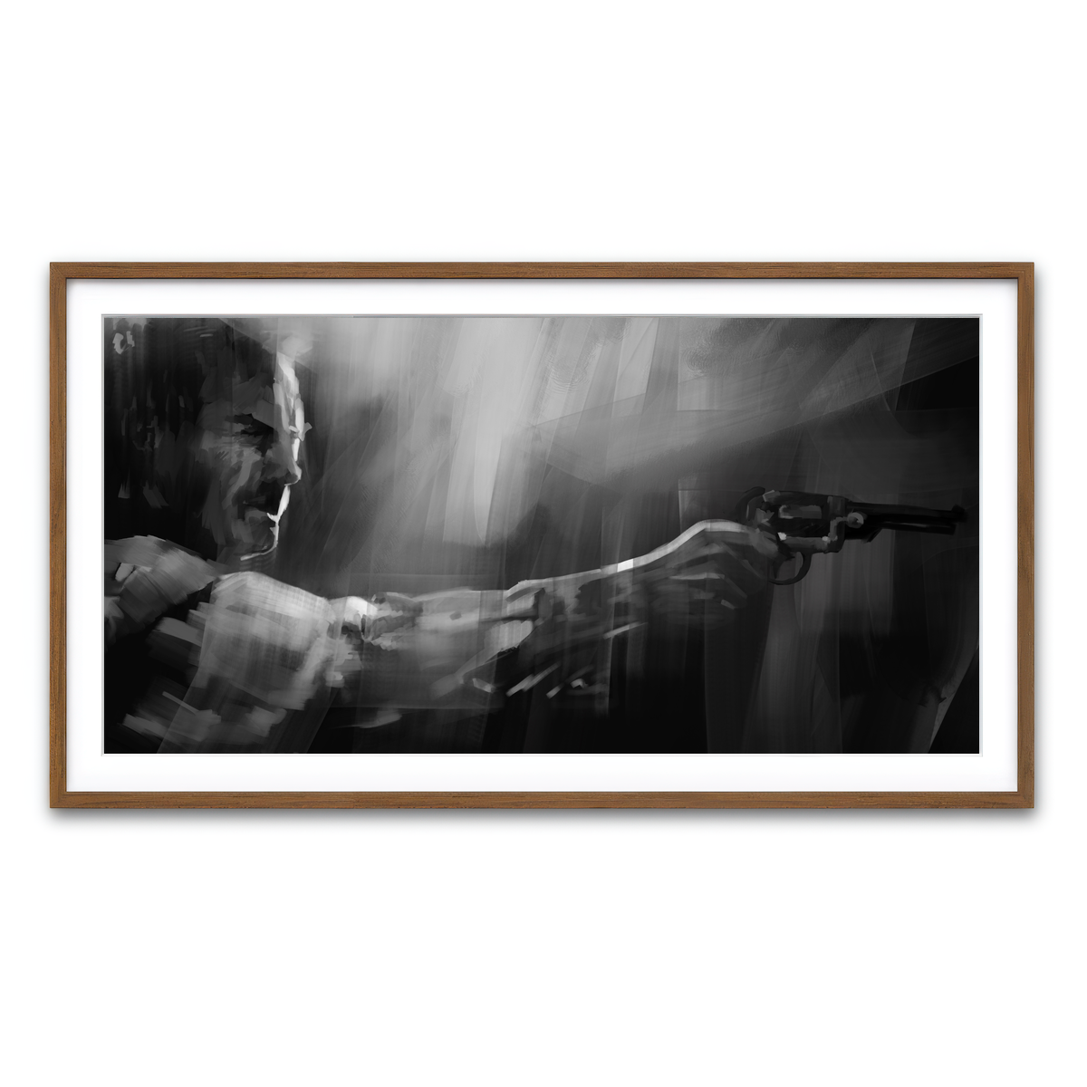 Framed Print 2x1 Walnut