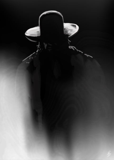 Taker in Shadow Wall Art