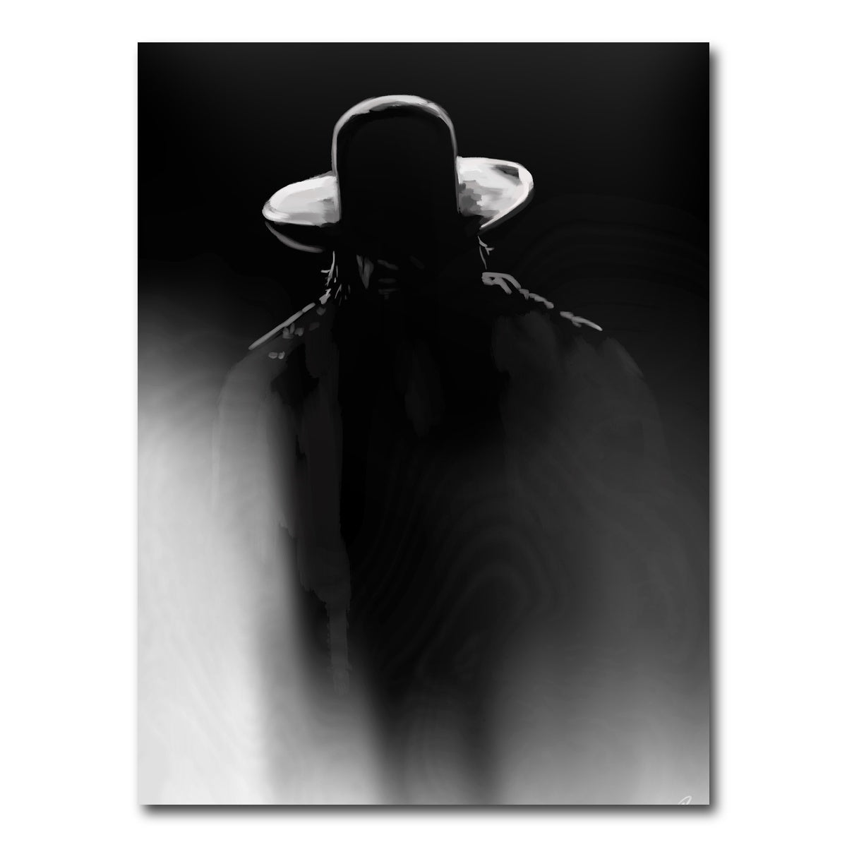 Taker In Shadow Wall Art