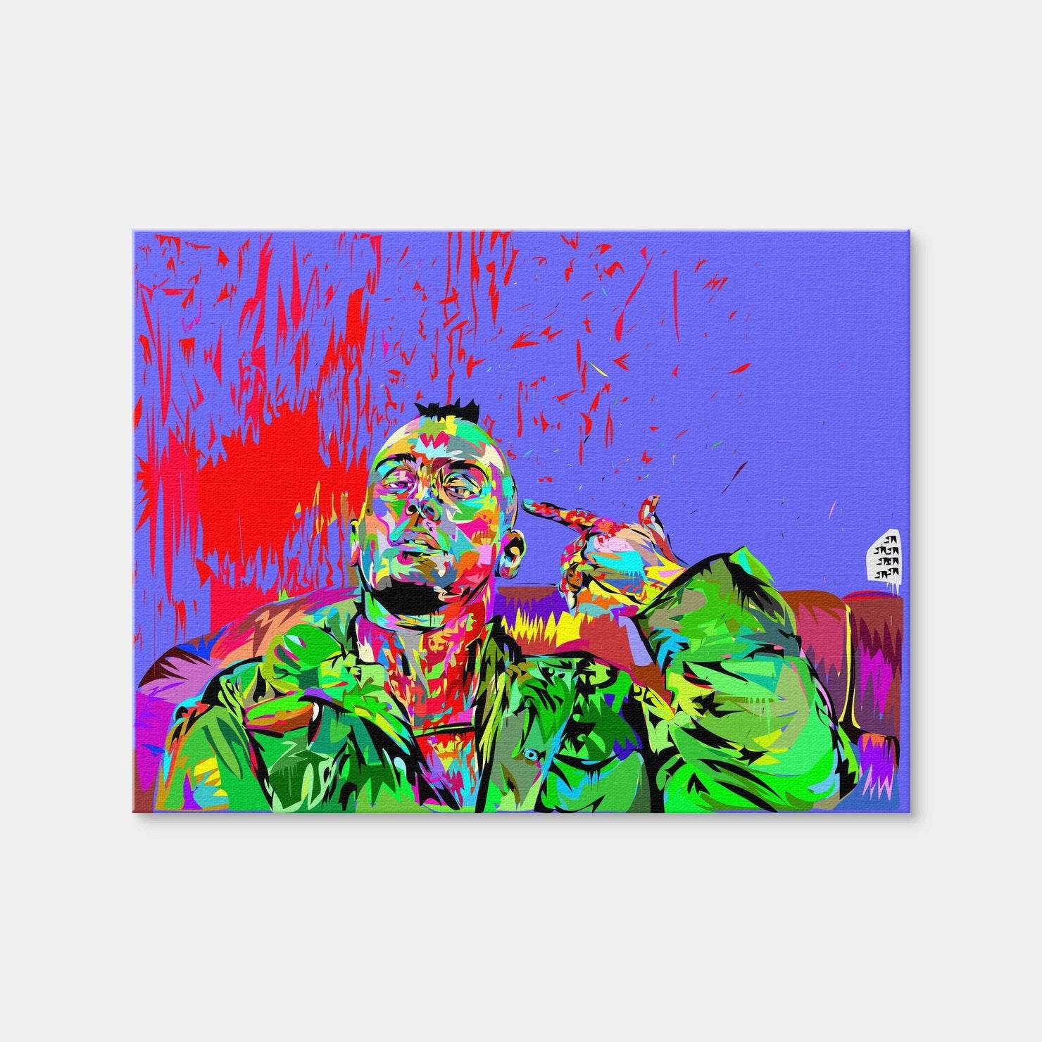 AUTO-MOCKUP WHITE | Taxi Driver Colors | 1 Piece | Gallery Wrap Canvas | group=4x3