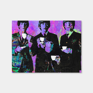 AUTO-MOCKUP WHITE | Tea Time with The Beatles | 1 Piece | Gallery Wrap Canvas | group=4x3