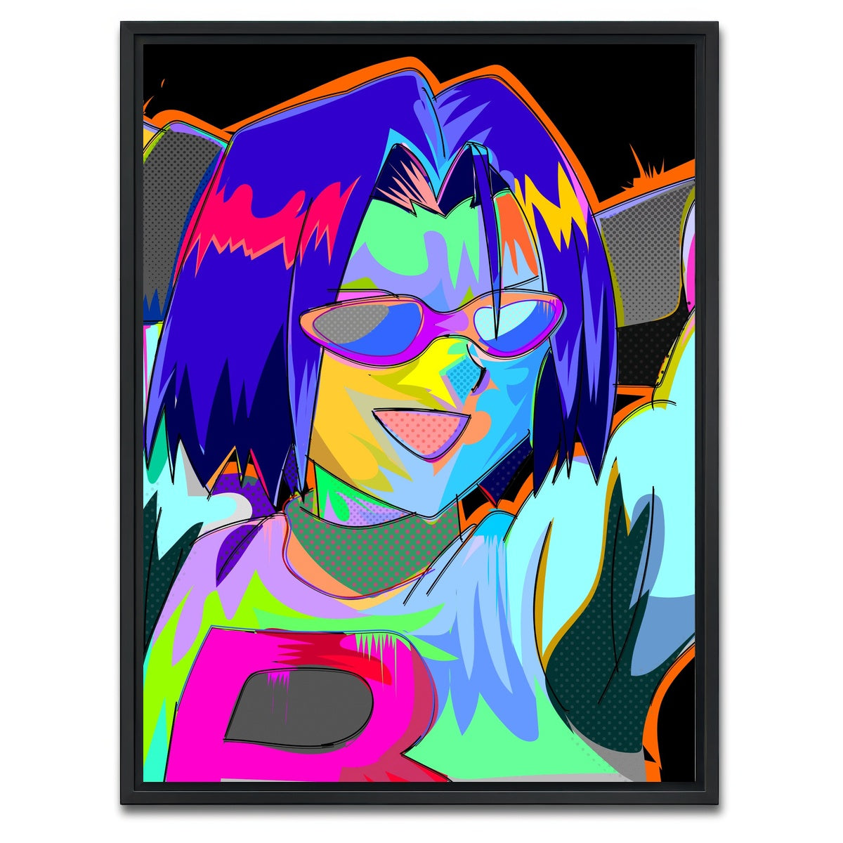 AUTO-MOCKUP WHITE | Team Rocket | 1 Piece | Black Framed Canvas | group=3x4