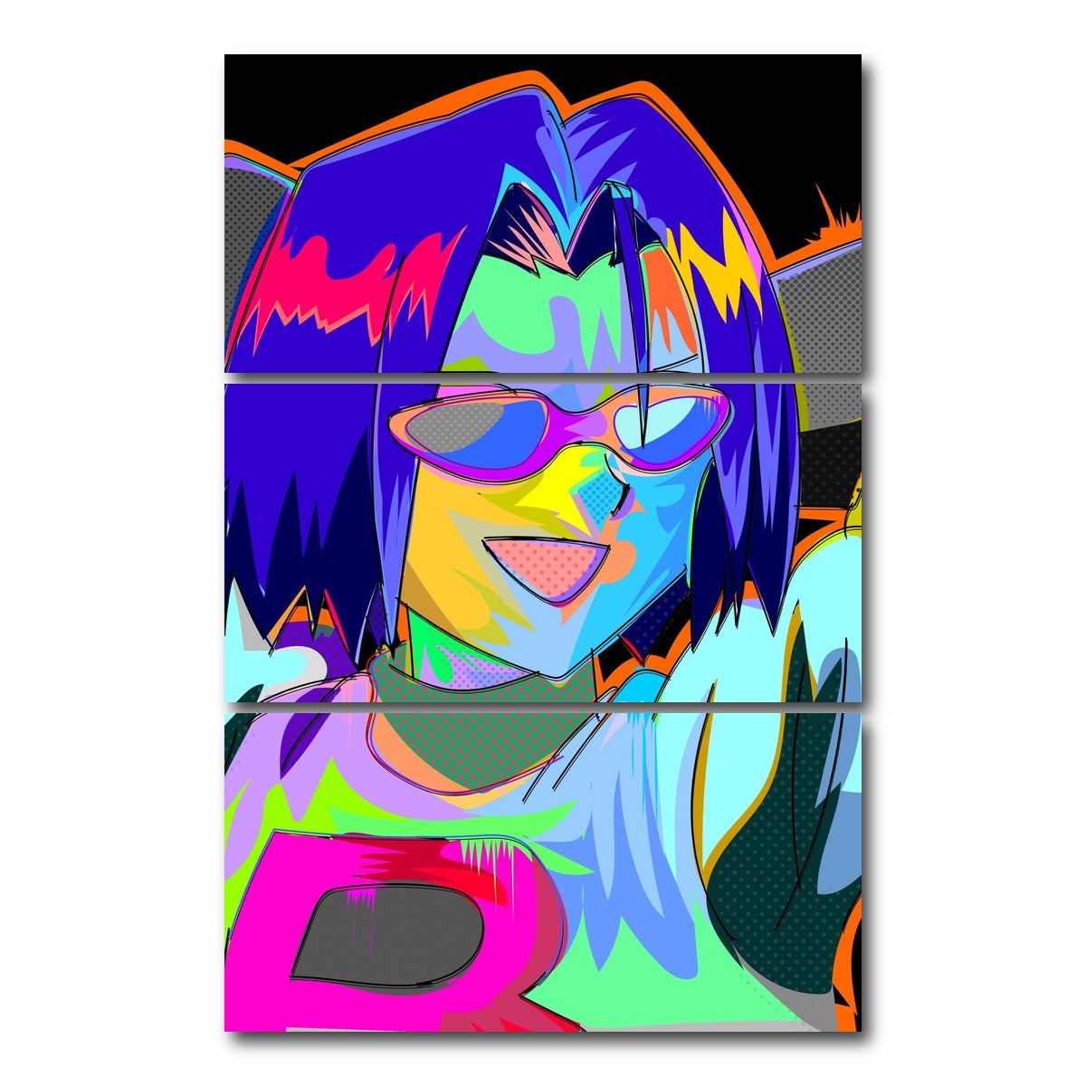 AUTO-MOCKUP WHITE | Team Rocket | 3 Piece | Gallery Wrap Canvas | group=12x24_stacked