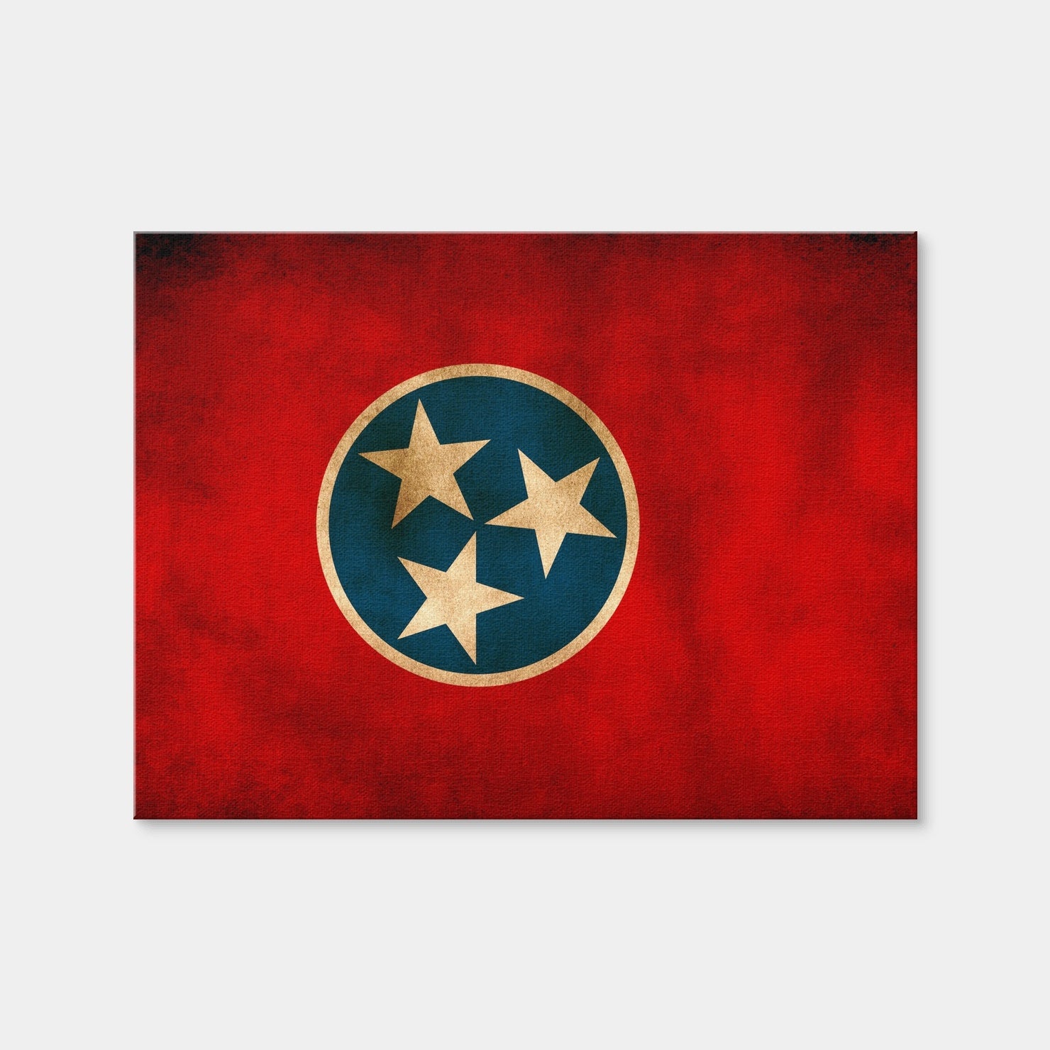 AUTO-MOCKUP WHITE | Tennessee Flag Grunge | 1 Piece | Gallery Wrap | group=4x3