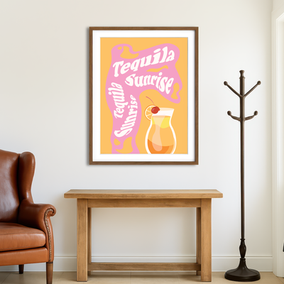 AUTO-MOCKUP ROOM | Tequila Sunrise Wall Art