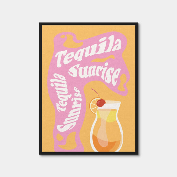 Tequila Sunrise Wall Art — Framed Canvas Format preview