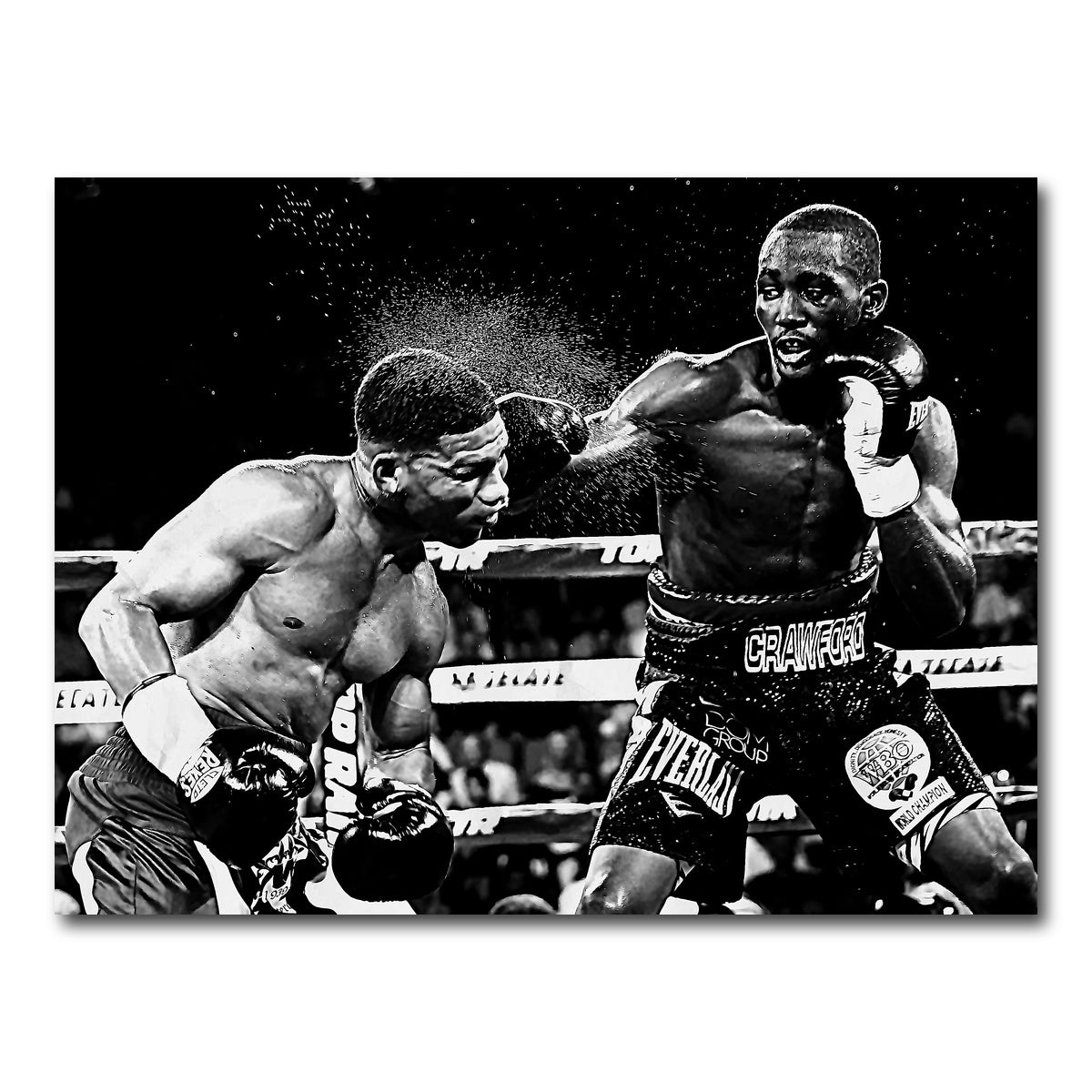 AUTO-MOCKUP WHITE | Terence Crawford Grayscale | 1 Piece | Gallery Wrap Canvas | group=4x3