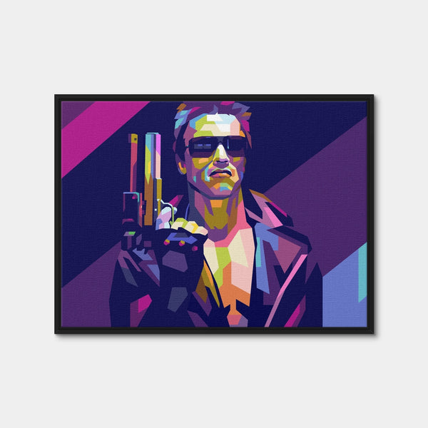 Terminator Arnold Wall Art — Framed Canvas Format preview