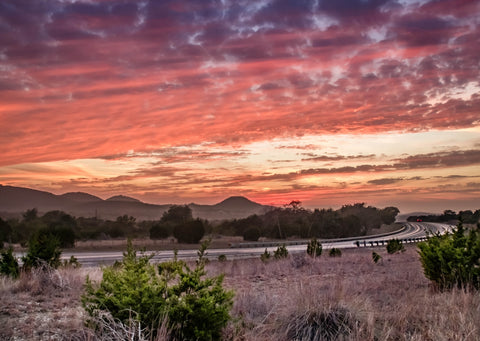 Texas Hill Country sunset Wall Art
