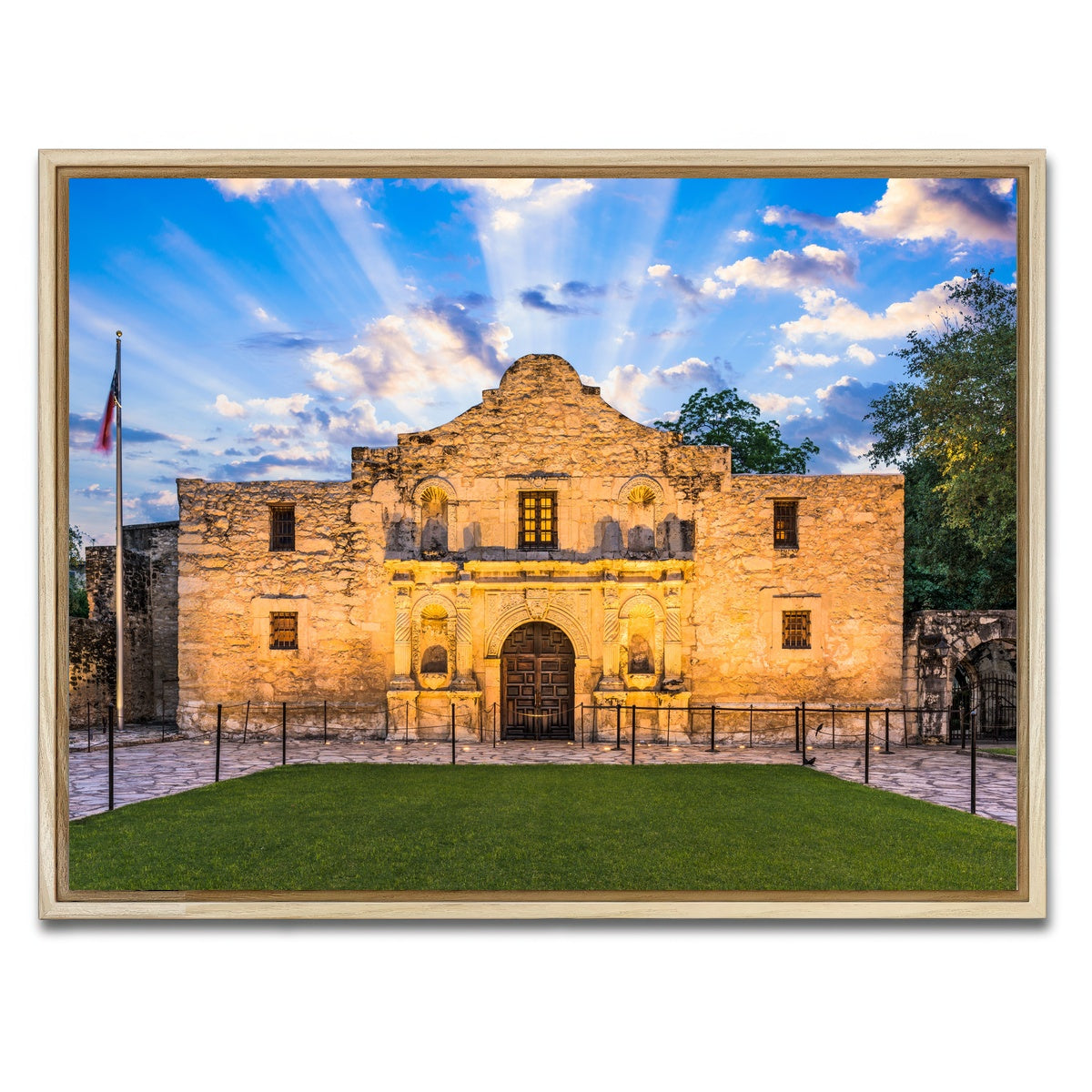 AUTO-MOCKUP WHITE | The Alamo | 1 Piece | Natural Framed Canvas | group=4x3
