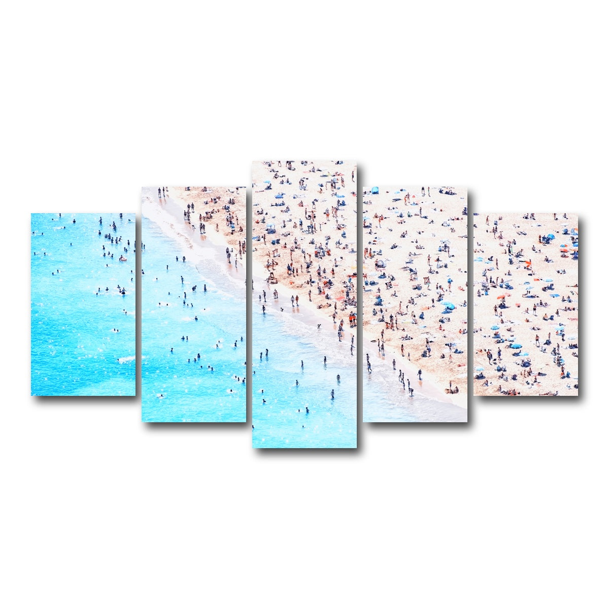 AUTO-MOCKUP WHITE | The Beach | 5 Piece | Gallery Wrap Canvas | group=5_normal