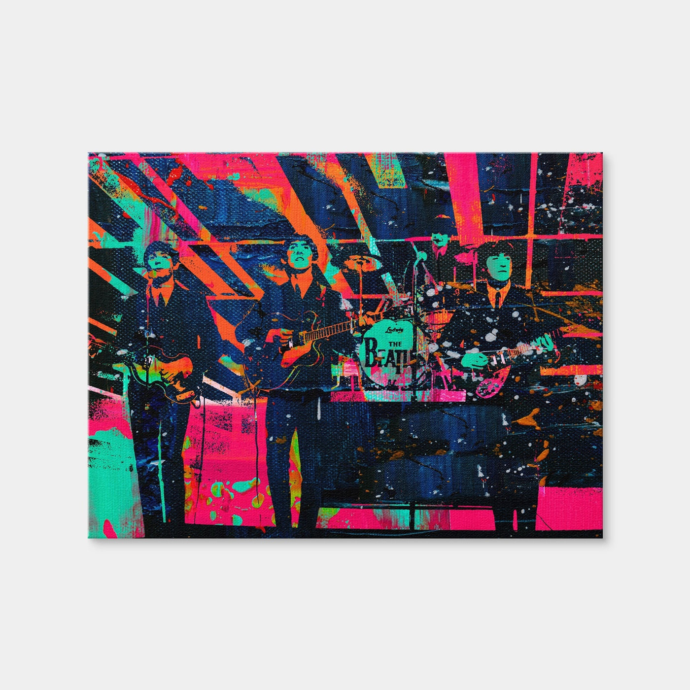 AUTO-MOCKUP WHITE | The Beatles - Ed Sullivan | 1 Piece | Gallery Wrap | group=4x3