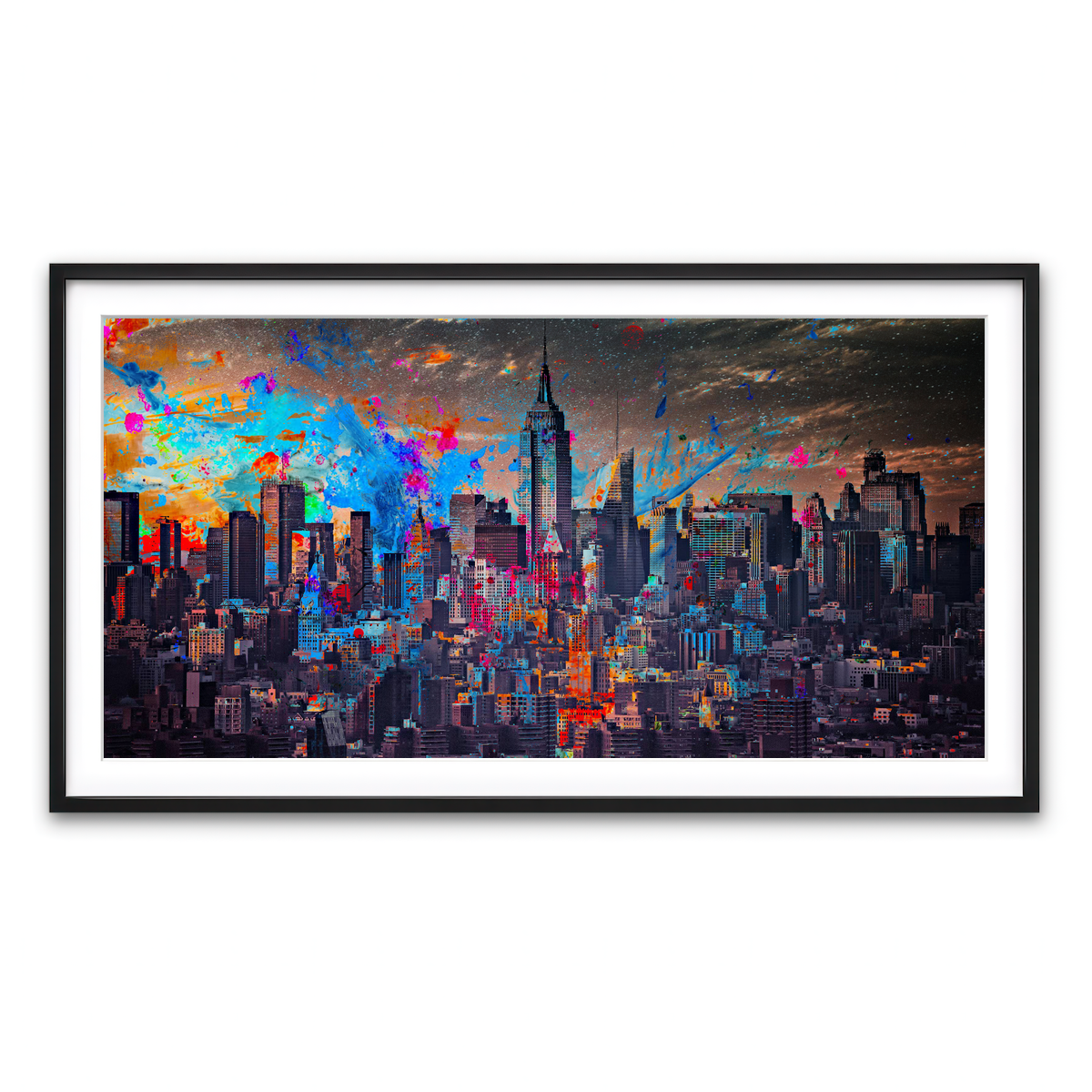 Framed Print 2x1 Black