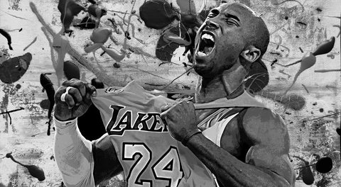 The Black Mamba Grayscale Wall Art