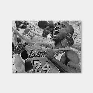 AUTO-MOCKUP WHITE | The Black Mamba Grayscale | 1 Piece | Gallery Wrap Canvas | group=4x3