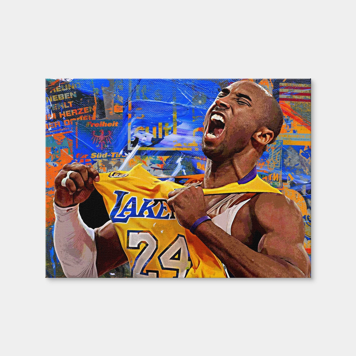 AUTO-MOCKUP WHITE | The Black Mamba Vintage Blue | 1 Piece | Gallery Wrap Canvas | group=4x3