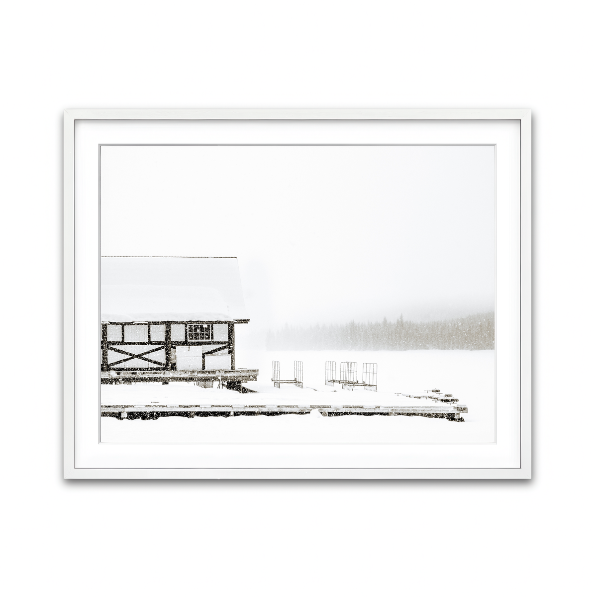 Framed Print 4x3 White
