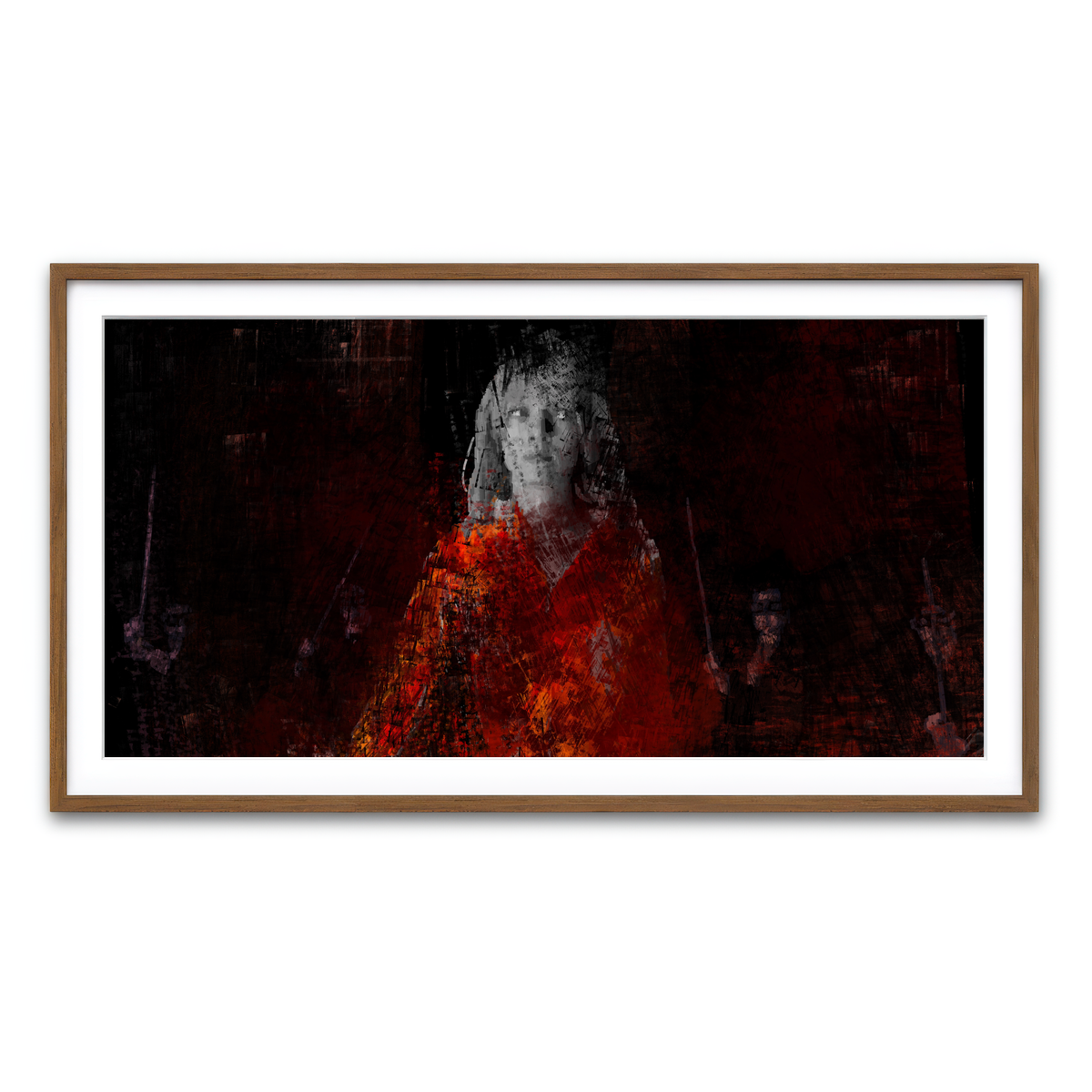 Framed Print 2x1 Walnut