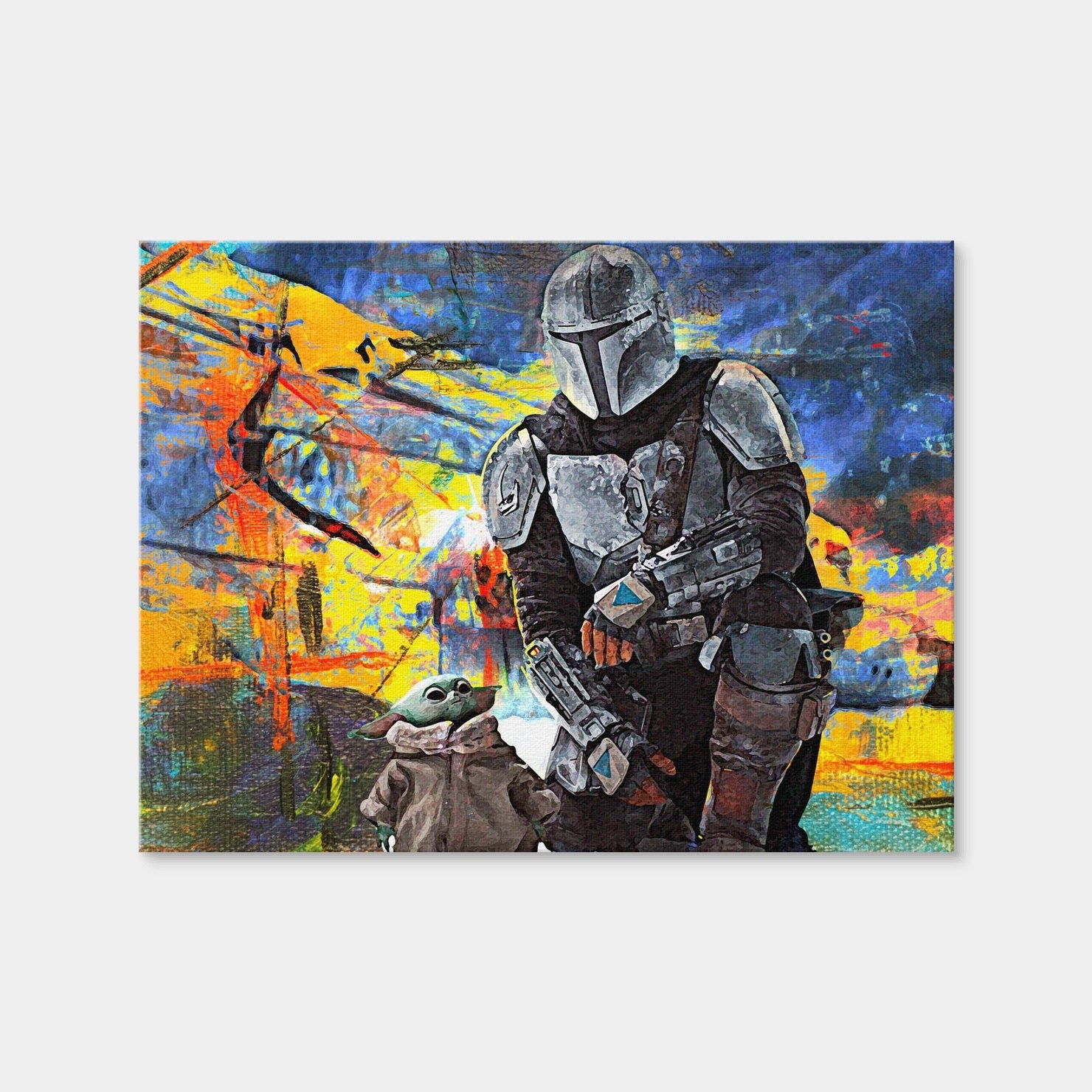 AUTO-MOCKUP WHITE | The Child, The Mandalorian | 1 Piece | Gallery Wrap | group=4x3