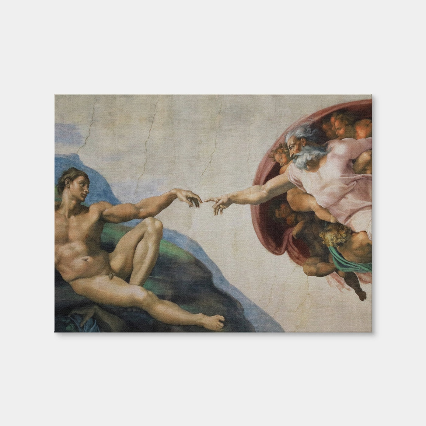 AUTO-MOCKUP WHITE | The Creation of Adam | 1 Piece | Gallery Wrap | group=4x3