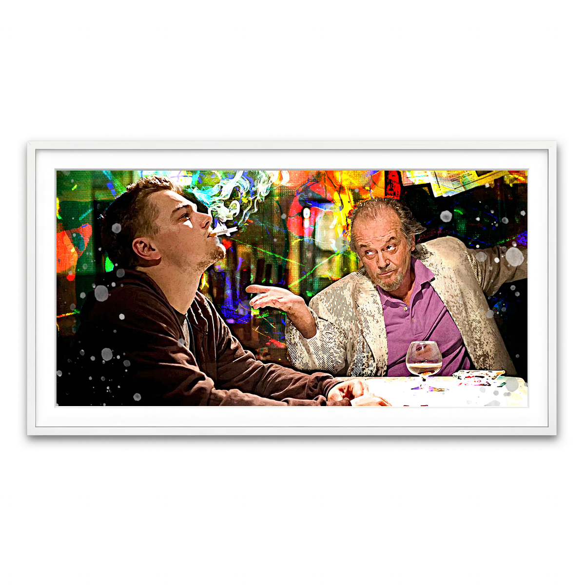 Framed Print 2x1 White