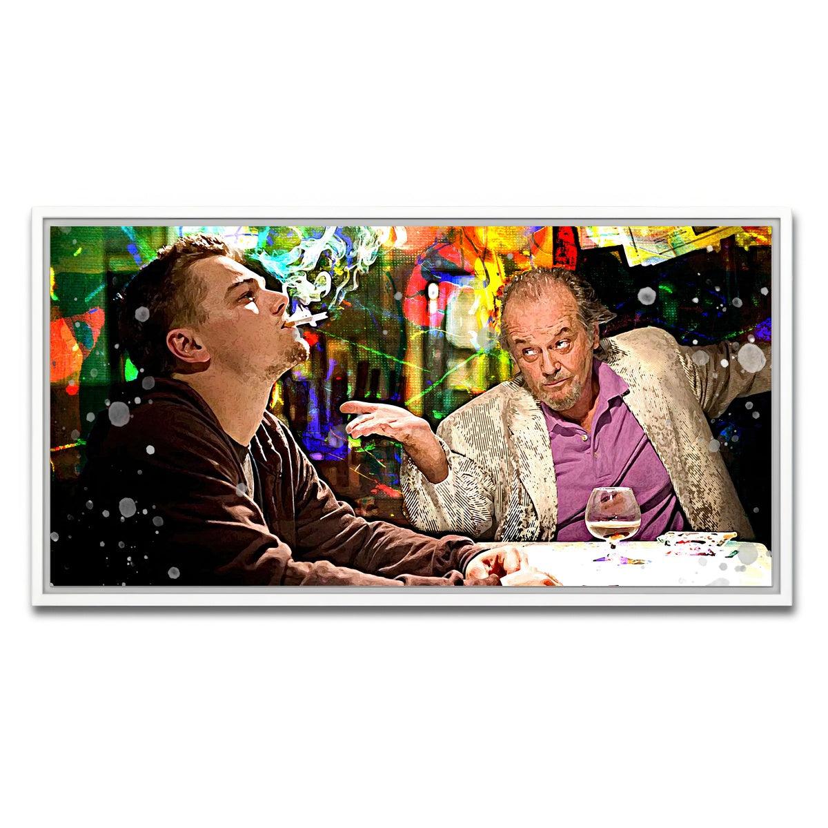 AUTO-MOCKUP WHITE | The Departed - Billy & Costello | 1 Piece | White Framed Canvas | group=2x1