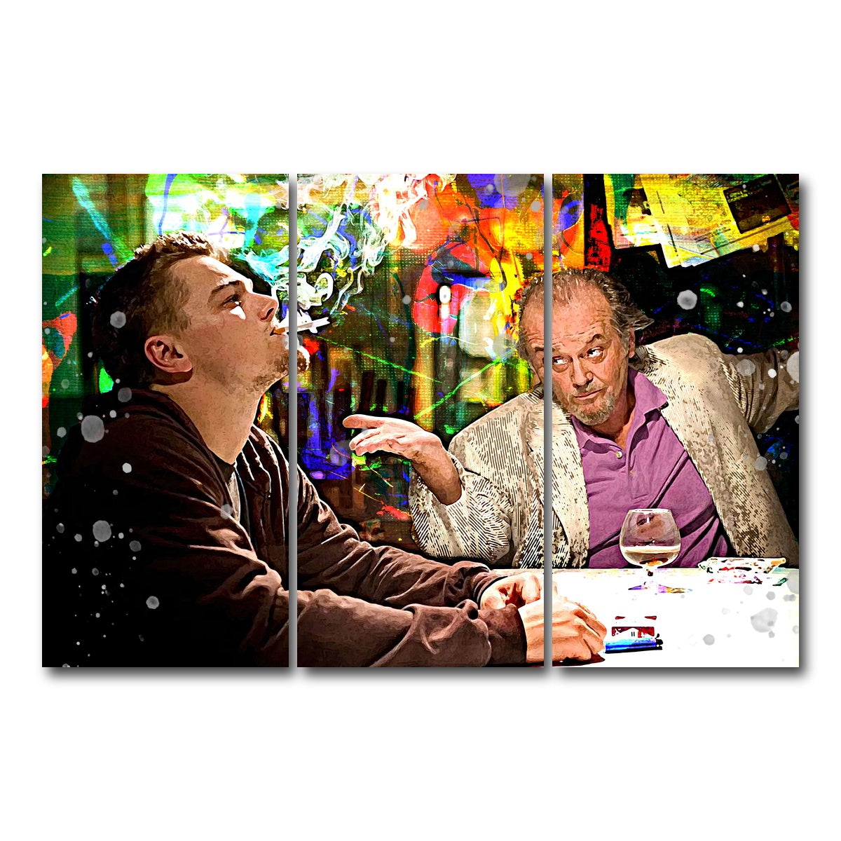 AUTO-MOCKUP WHITE | The Departed - Billy & Costello | 3 Piece | Gallery Wrap Canvas | group=12x24