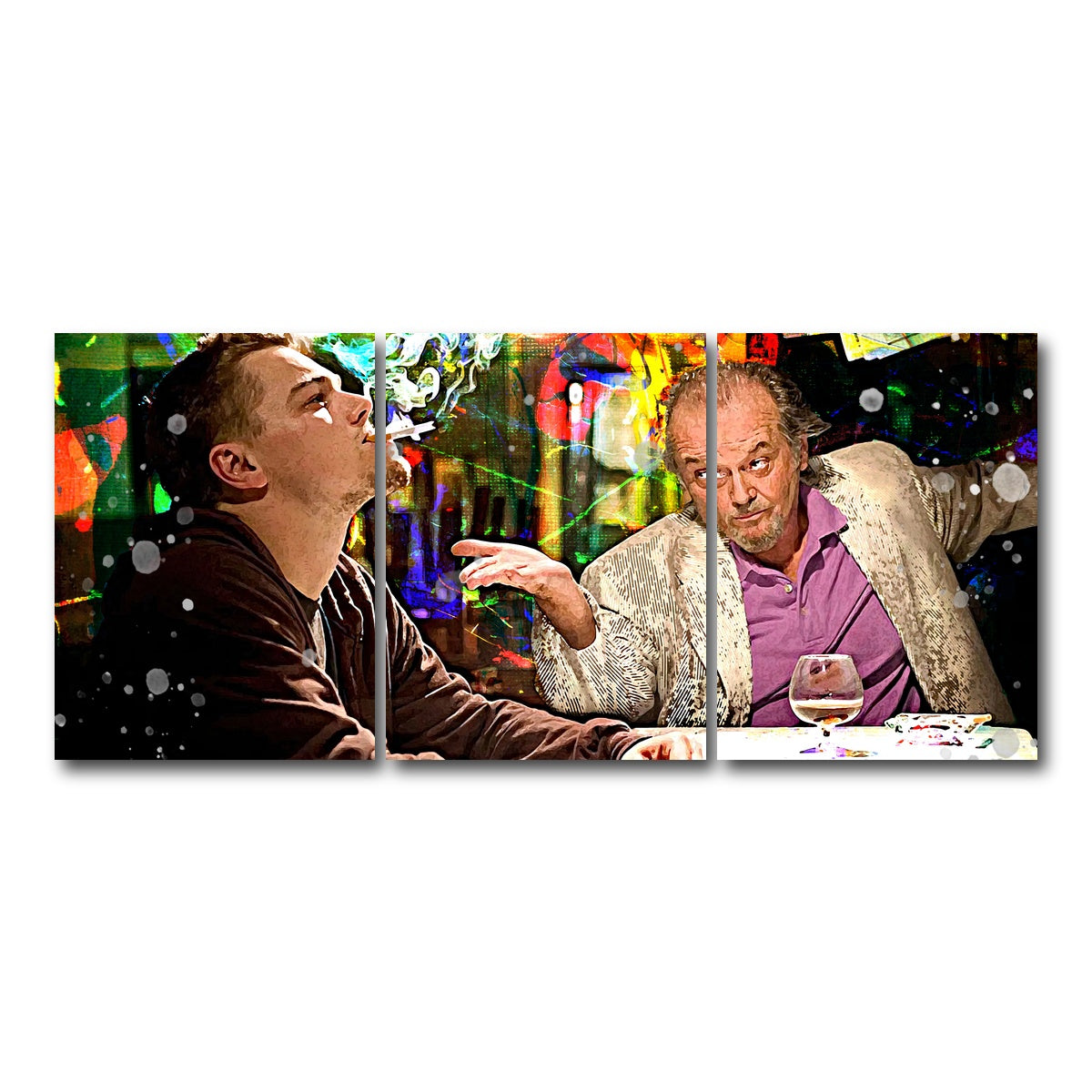AUTO-MOCKUP WHITE | The Departed - Billy & Costello | 3 Piece | Gallery Wrap Canvas | group=18x24