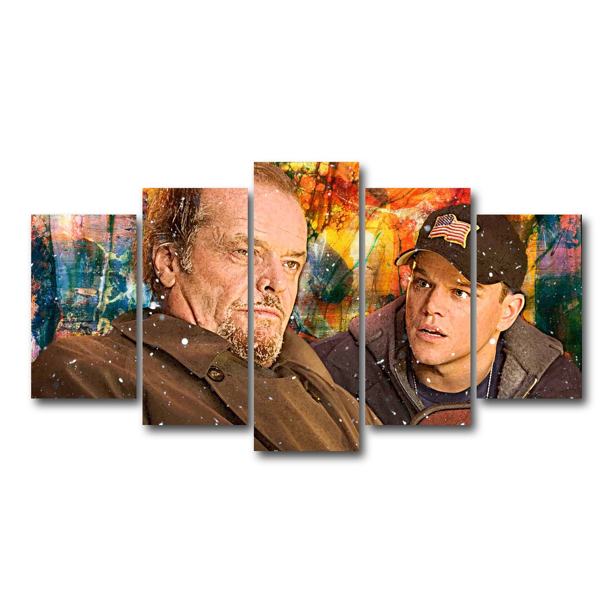 AUTO-MOCKUP WHITE | The Departed - Costello & Colin | 5 Piece | Gallery Wrap Canvas | group=5_normal