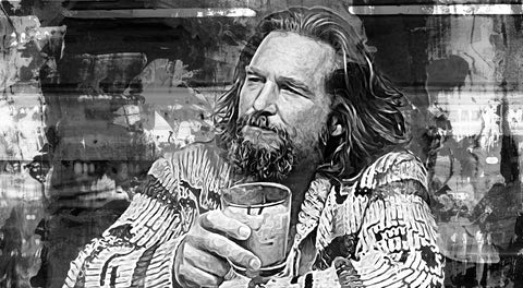 The Dude Grayscale Wall Art
