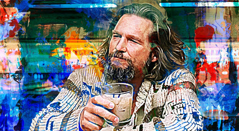 The Dude Vintage Blue Wall Art