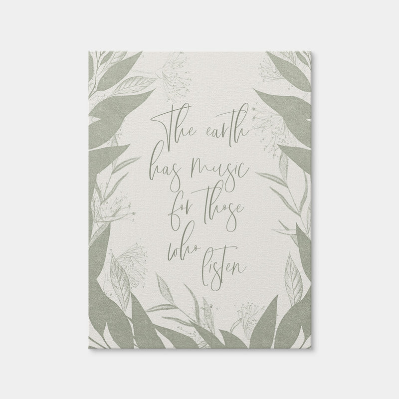 AUTO-MOCKUP WHITE | The Earth Has Music for Those Who Listen | 1 Piece | Gallery Wrap | group=3x4