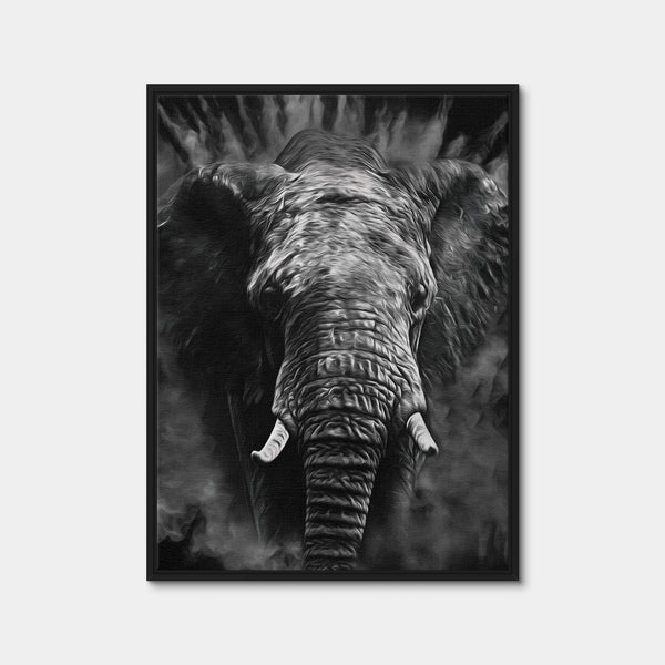 The Elephant Wall Art — Framed Canvas Format preview