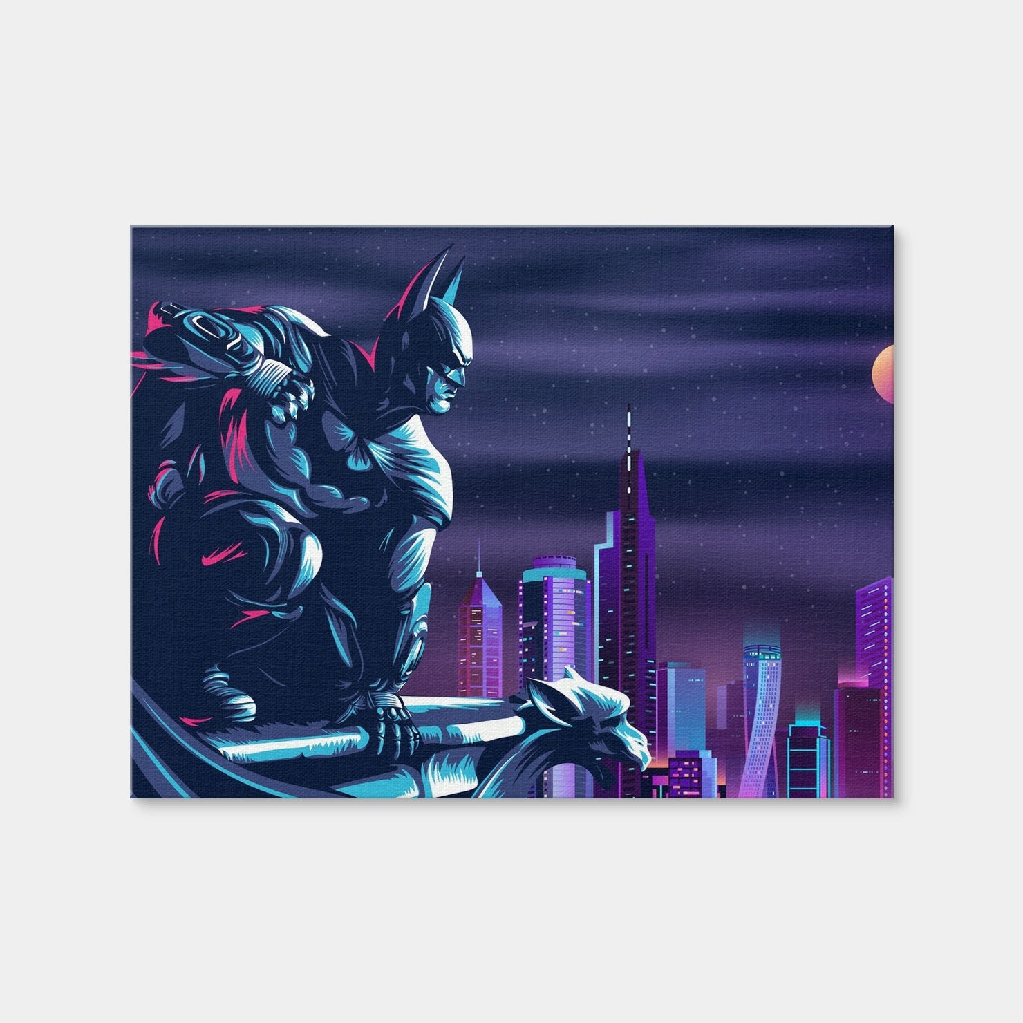 AUTO-MOCKUP WHITE | The Fearless Batman | 1 Piece | Gallery Wrap Canvas | group=4x3