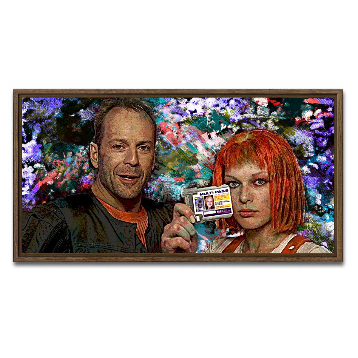 AUTO-MOCKUP WHITE | The Fifth Element | 1 Piece | Walnut Framed Canvas | group=2x1
