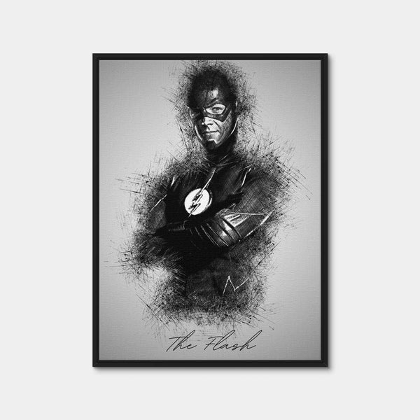The Flash Wall Art — Framed Canvas Format preview