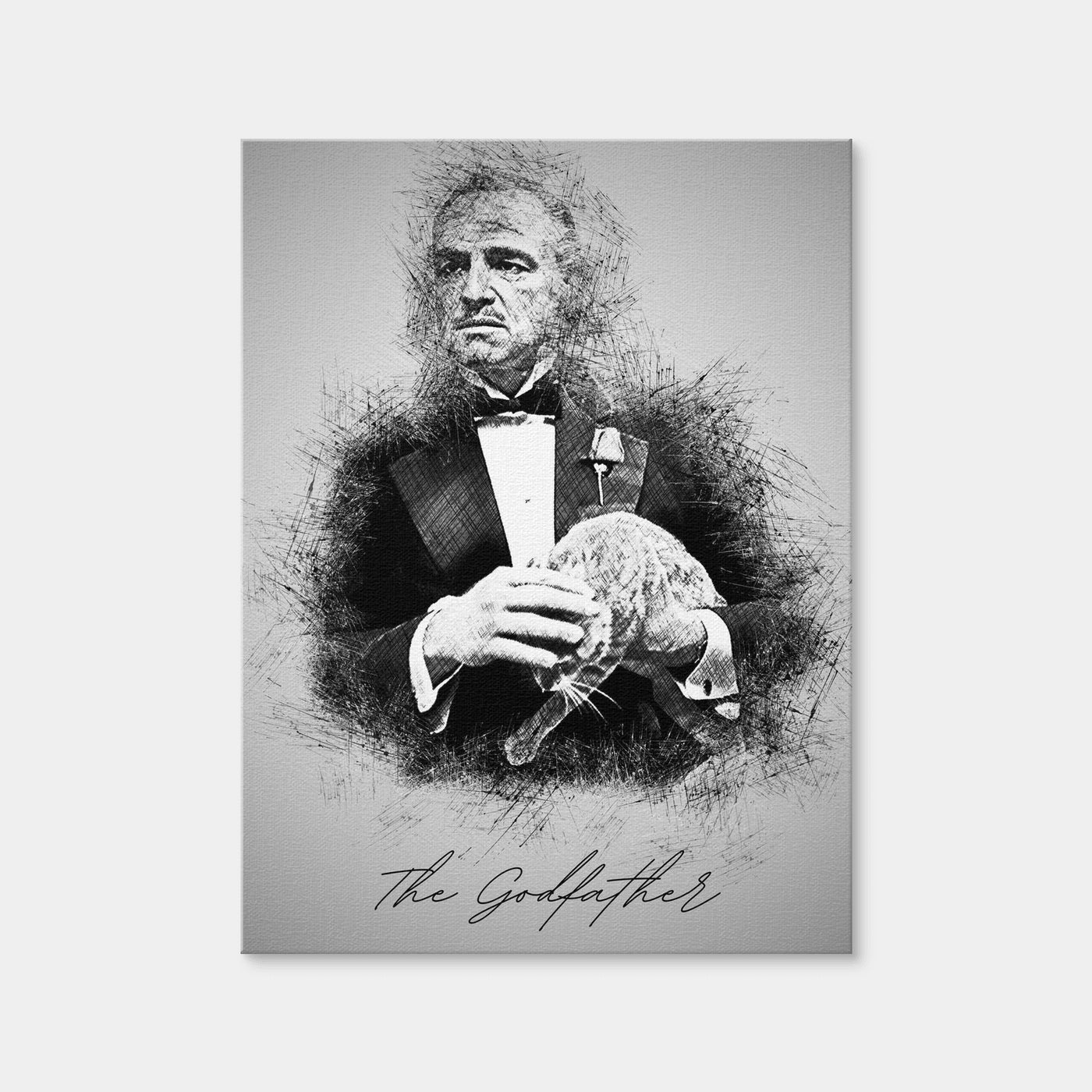 AUTO-MOCKUP WHITE | The Godfather Sketch | 1 Piece | Gallery Wrap | group=3x4